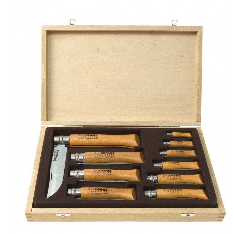 COFFRET COLLECTION COUTEAU OPINELArmurerie PBG 62 Couteaux opinel