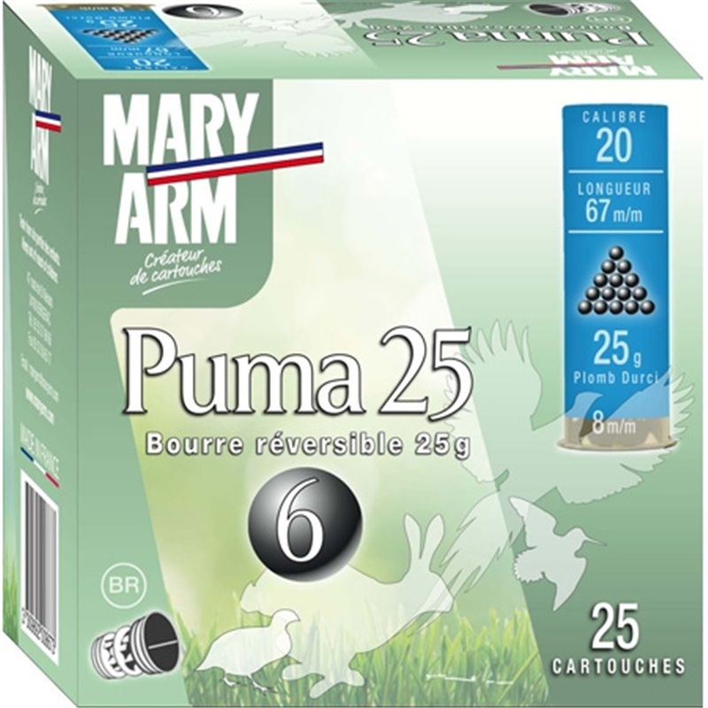 MARY ARMS 20/6 BOURRE REVERSIBLEArmurerie PBG 62 Calibre 20