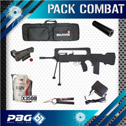 PACK COMBAT F2000 TAN+RED DOT+SILENCIEUX+HOUSSE